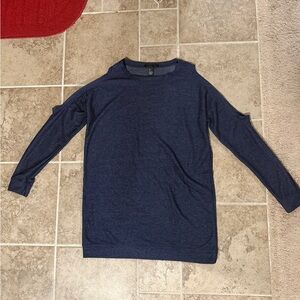 Navy Cold-Shoulder top/dress